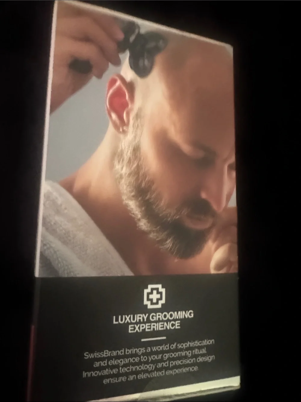 SwissBrand Electric Head Shaver in Black and Rose Gold